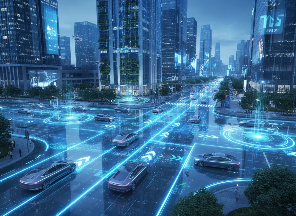 AI-enabled city road network